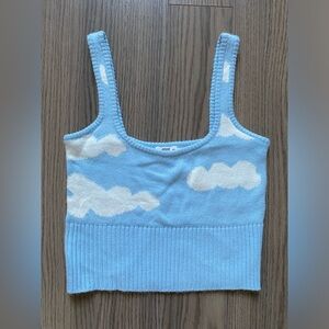 Knit Cloud Cropped Top